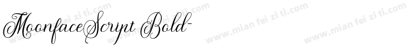 MoonfaceScript Bold字体转换